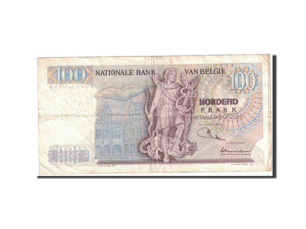 Banknote, Belgium, 100 Francs, 1970, 1970-01-23, KM:134b, EF(40-45)