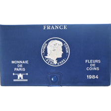 Coin, France, Coffret 1 c. à 100 frs., 1984, Monnaie de Paris, FDC, MS(65-70)