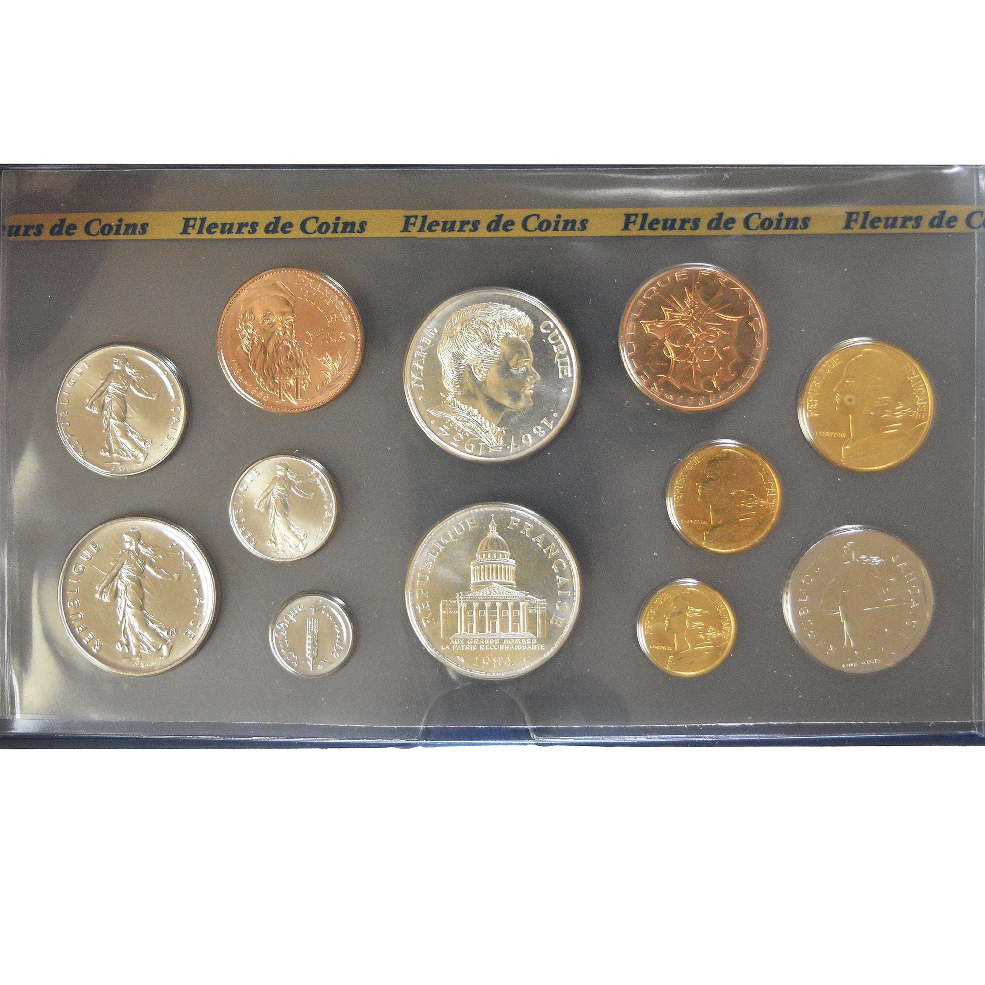 Coin, France, Coffret 1 c. à 100 frs., 1984, Monnaie de Paris, FDC, MS(65-70)