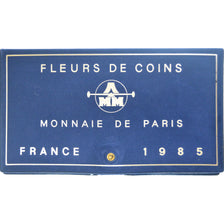 Monnaie, France, Coffret 1 c. à 100 frs., 1985, Monnaie de Paris, FDC, FDC