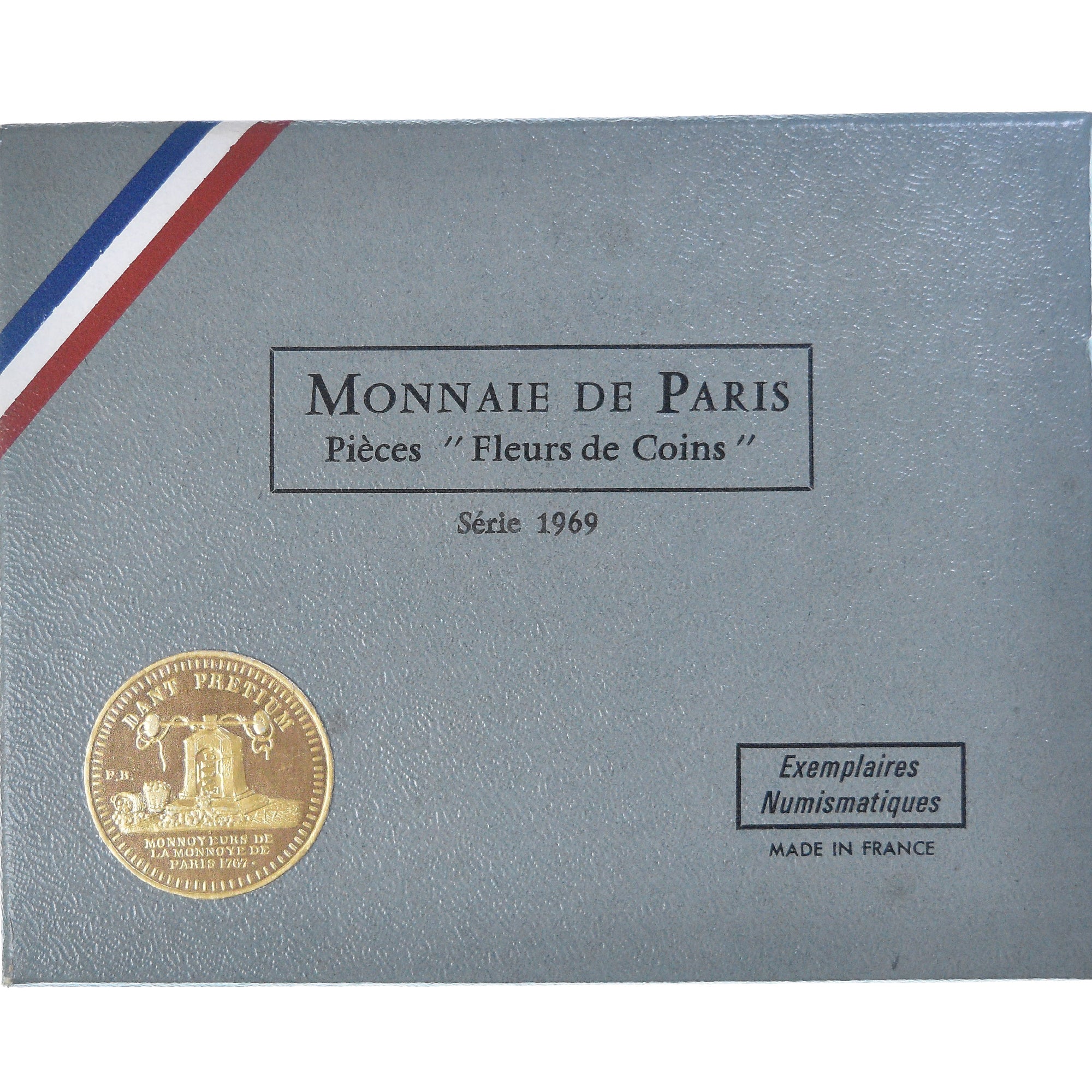 Moneta, Francja, Coffret 1 c. à 10 frs., 1969, Monnaie de Paris, FDC