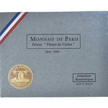 Moneta, Francja, Coffret 1 c. à 10 frs., 1969, Monnaie de Paris, FDC