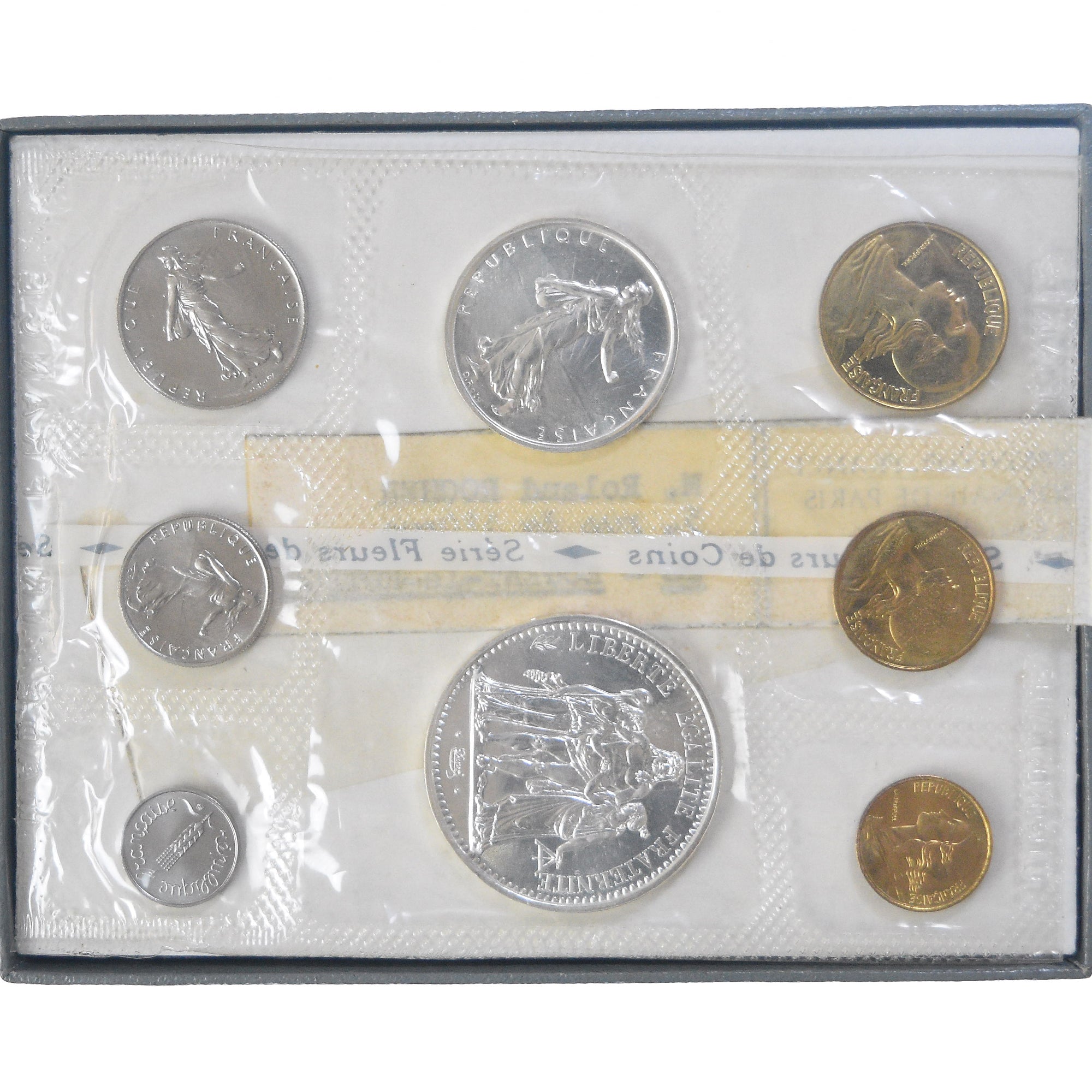 Moneta, Francja, Coffret 1 c. à 10 frs., 1969, Monnaie de Paris, FDC