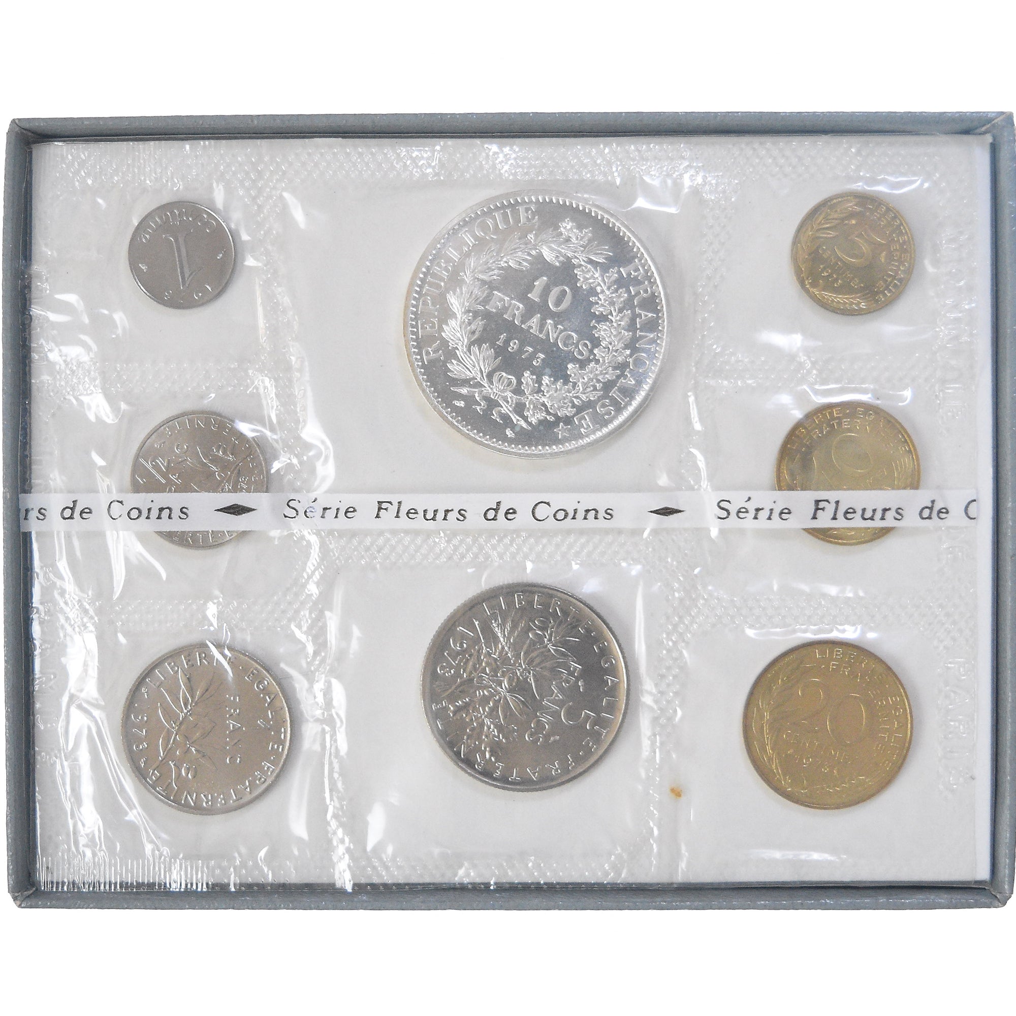 Monnaie, France, Coffret 1 c. à 10 frs., 1973, Monnaie de Paris, FDC, FDC