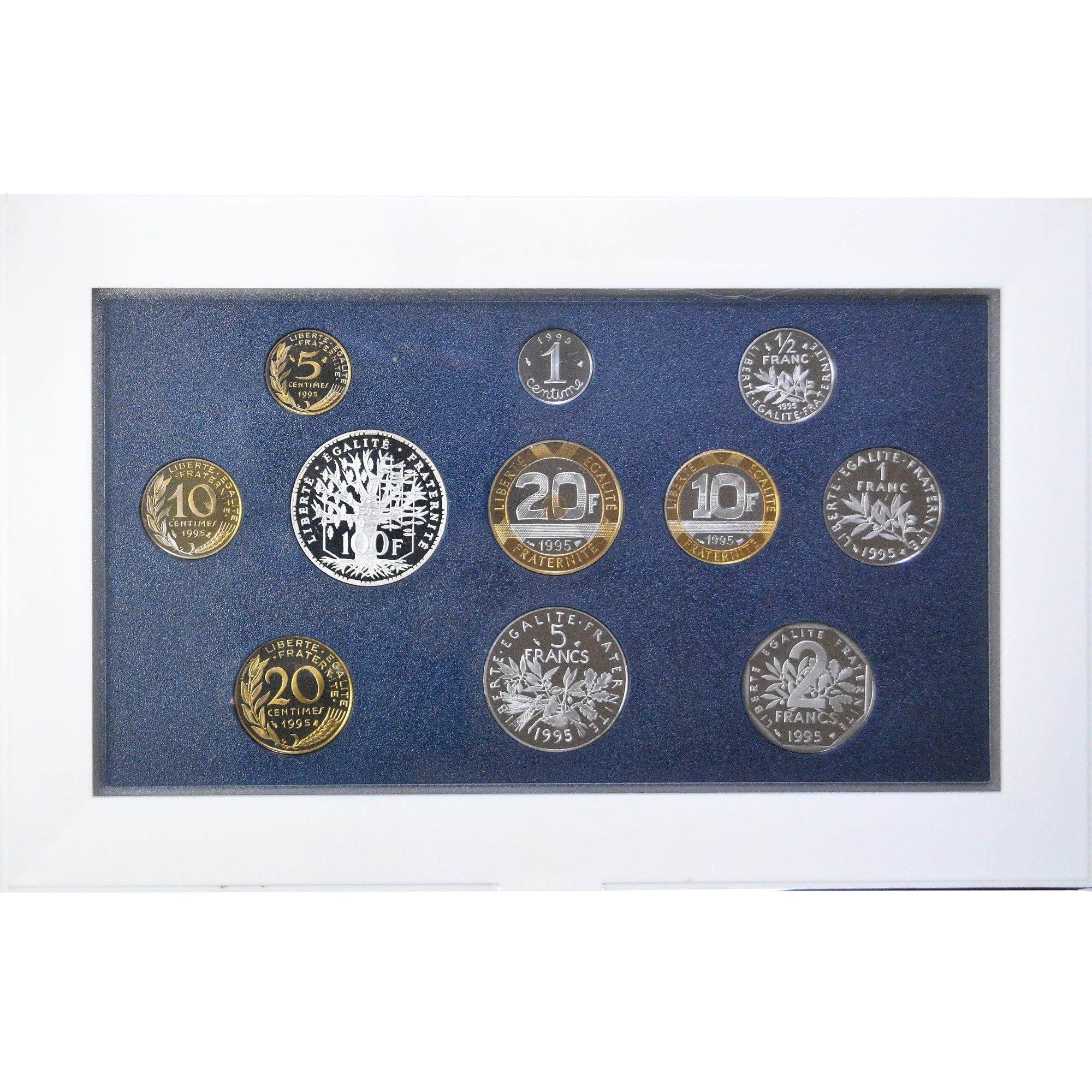 Coin, France, Coffret 1 c. à 100 frs., 1995, Monnaie de Paris, BE, MS(65-70)