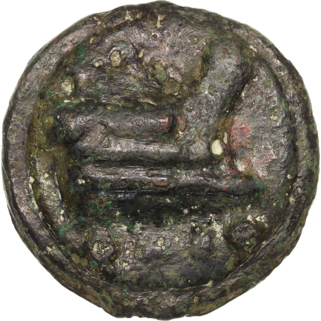 Coin, Triens, 225-217 BC, Rome, Rare, VF(30-35), Bronze, Crawford:35/3a