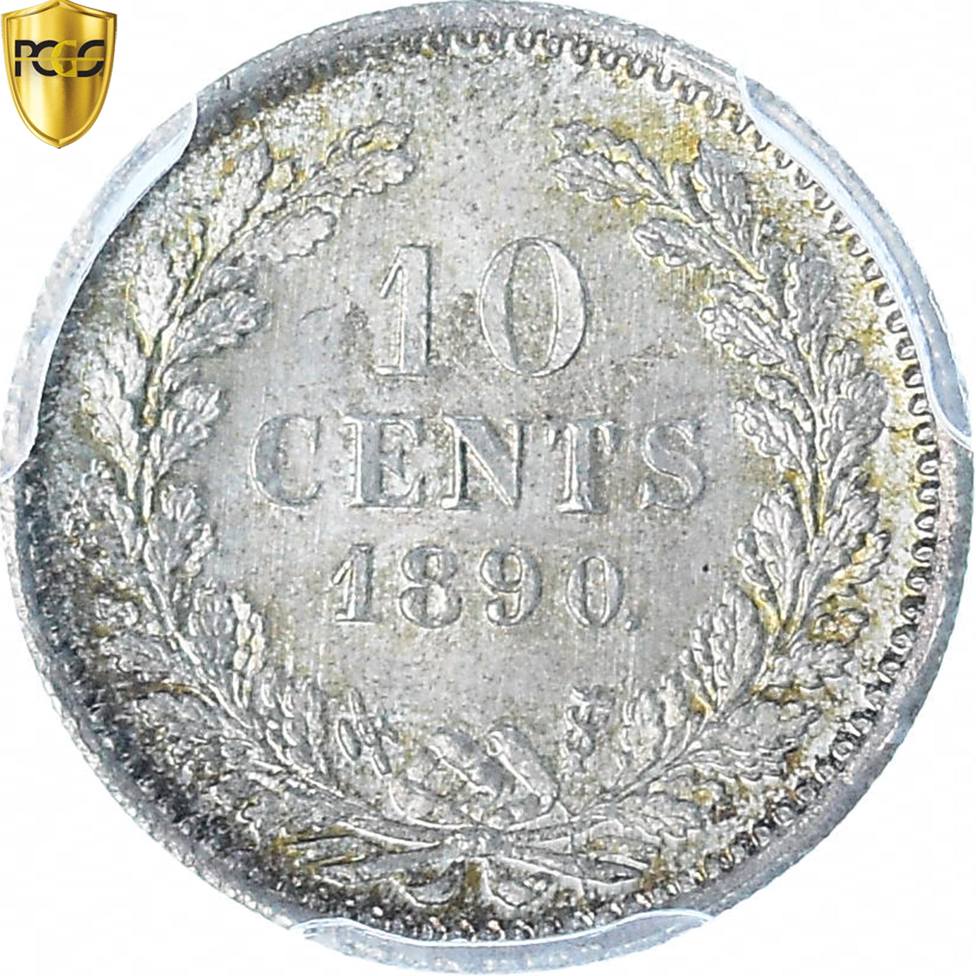 Coin, Netherlands, William III, 10 Cents, 1890, Utrecht, PCGS, MS66, MS(65-70)