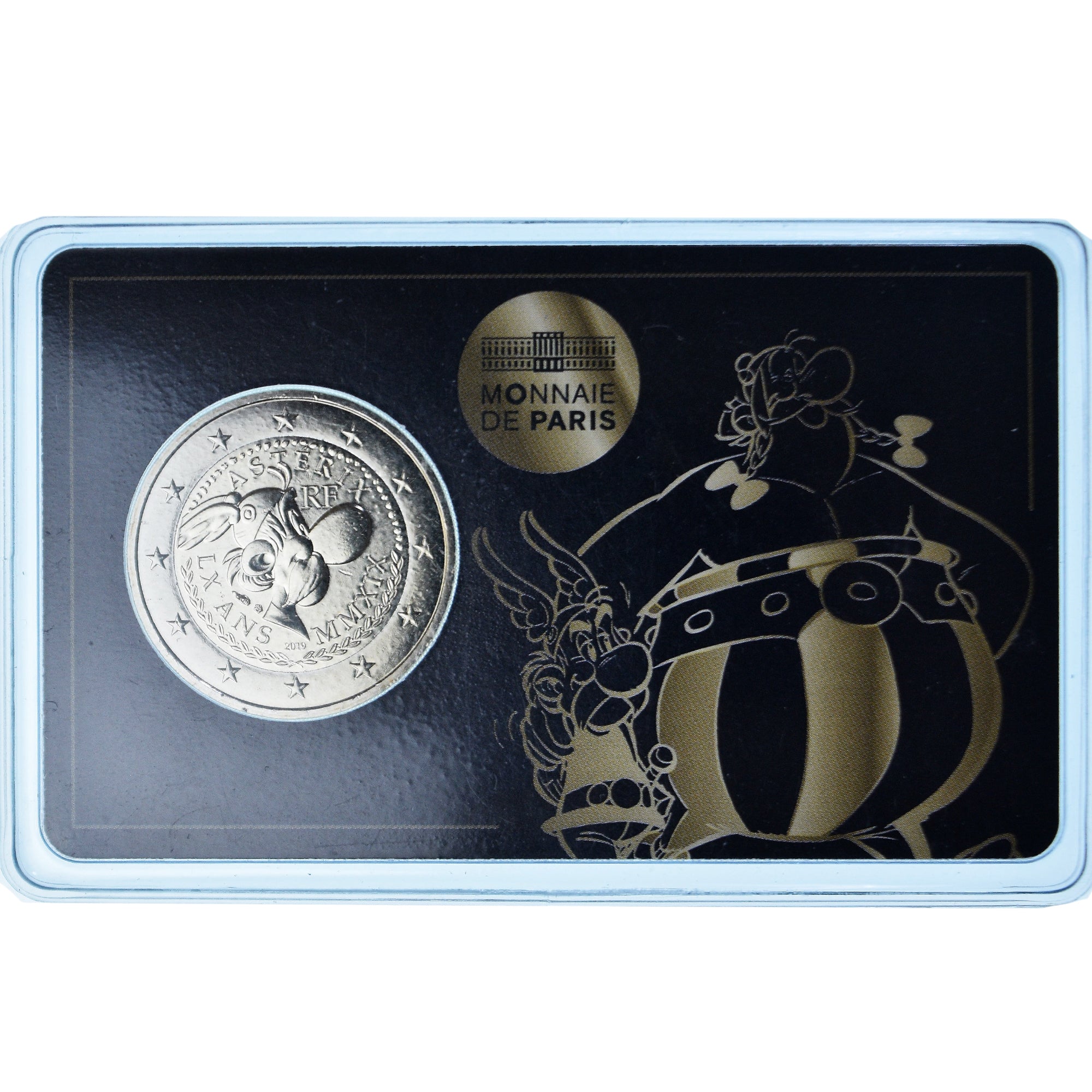 France, 2 Euro, 60 ans d'Astérix, 2019, Monnaie de Paris, BU,Card, MS(65-70)