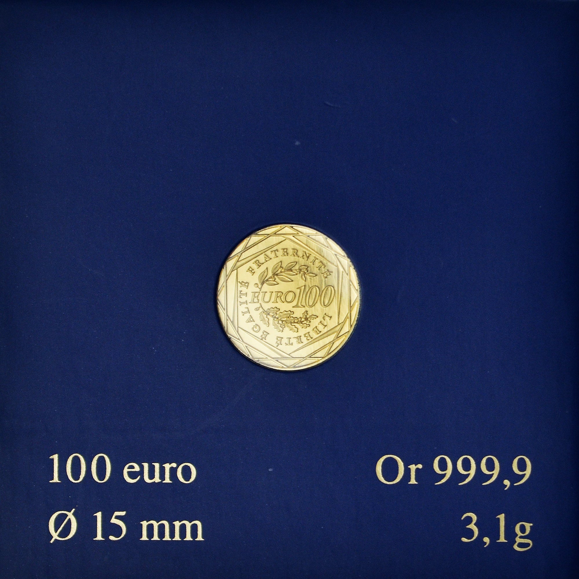 France, Semeuse, 100 Euro, 2009, Monnaie de Paris, MS(65-70), Gold