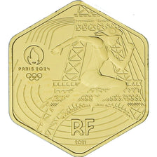 France, 250 Euro, JO Paris 2024 - Marianne, 2021, Paris, FDC, Or