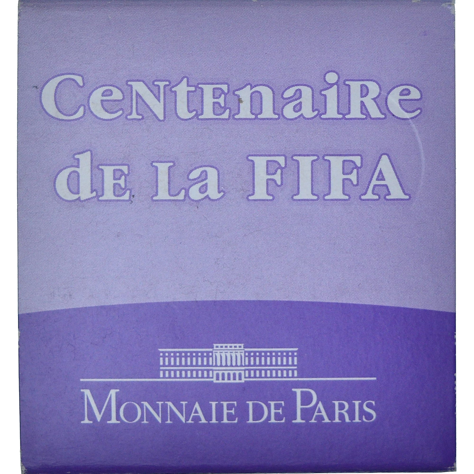 France, 1-1/2 Euro, Centenaire de la Fifa, 2004, MS(65-70), Silver