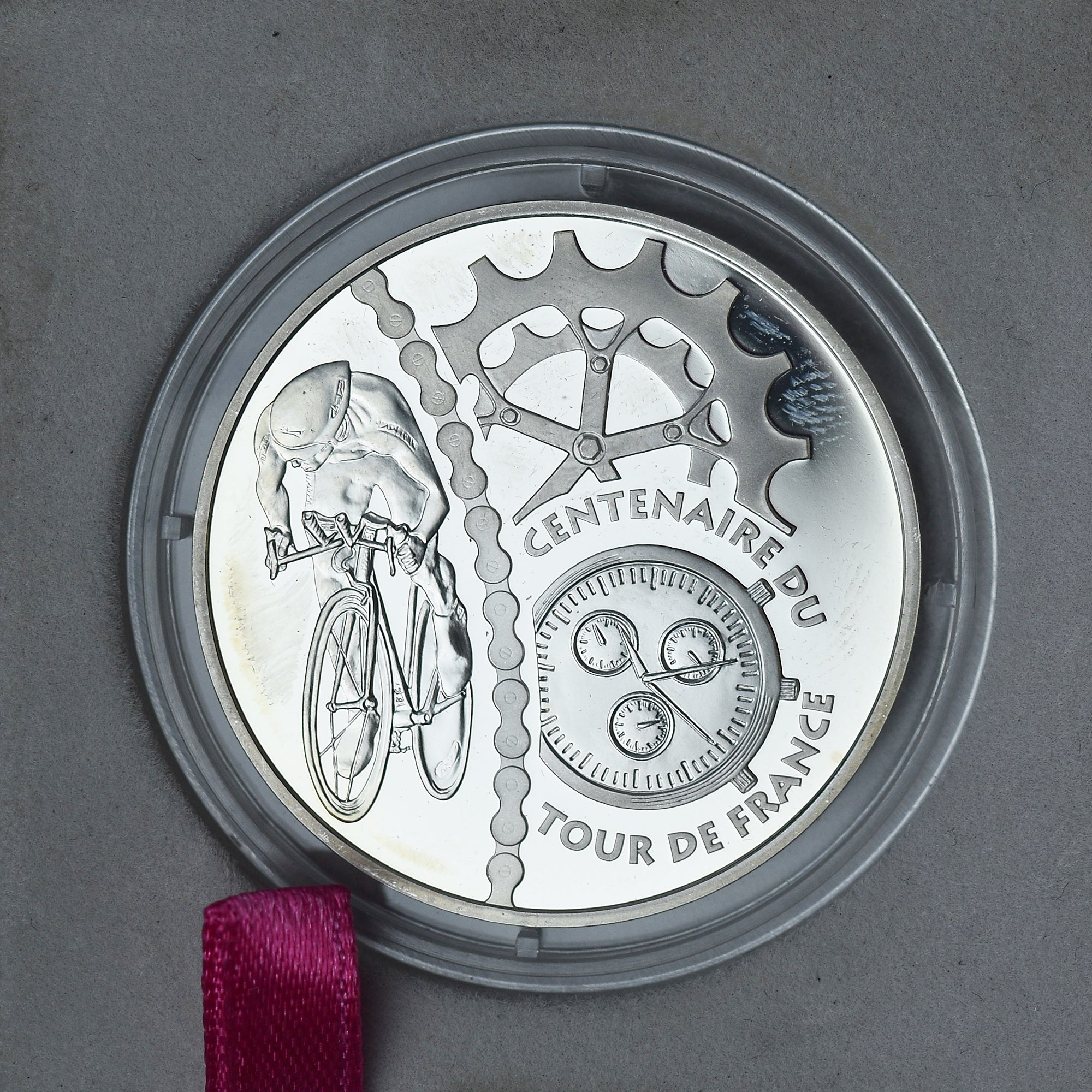 Francja, 1-1/2 Euro, Tour de France - Contre la montre, 2003, BE, MS(65-70)