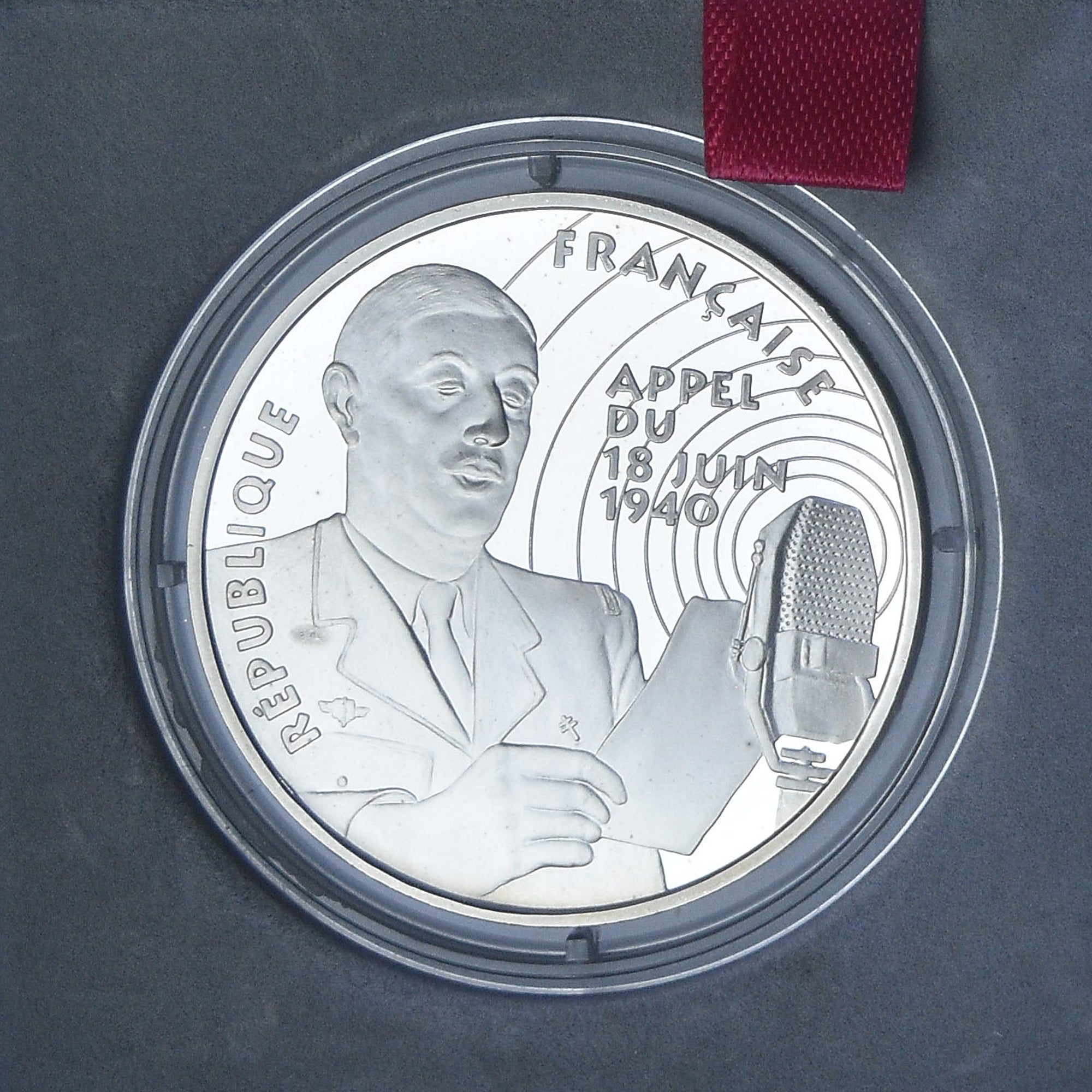 Munten, Frankrijk, Libération, 100 Francs, 1994, Monnaie de Paris, FDC, Zilver