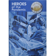Malta, 2 Euro, Heroes of the Pandemic, 2021, Monnaie de Paris, Coin card.FDC