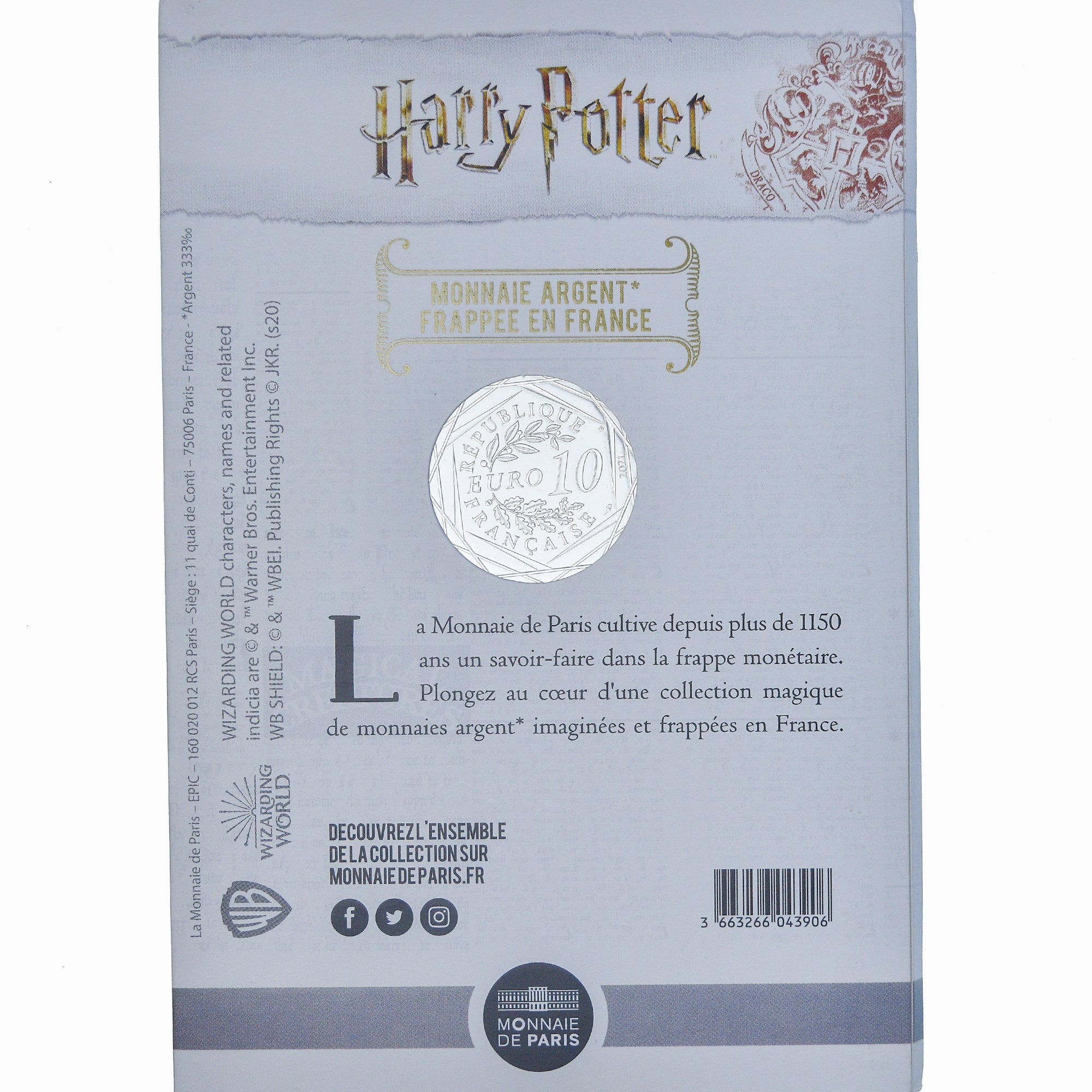 France, 10 Euro, Harry Potter et le Prisonnier d'Azkaban (5/18), 2021