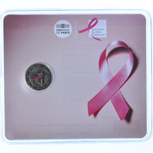 France, 2 Euro, cancer du sein, 2017, Monnaie de Paris, Colorized, MS(65-70)