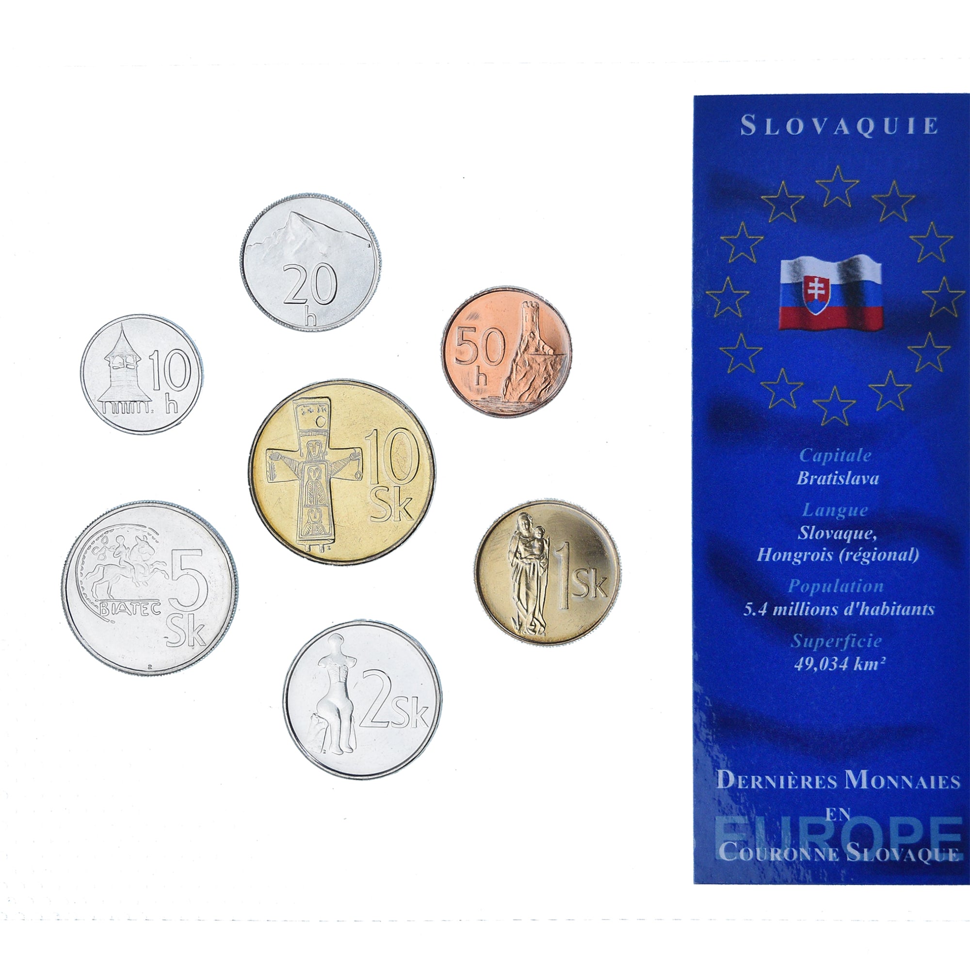 Moneta, Slovacchia, Set 10 h. - 10 Sk., 2008, FDC, FDC, N.C.