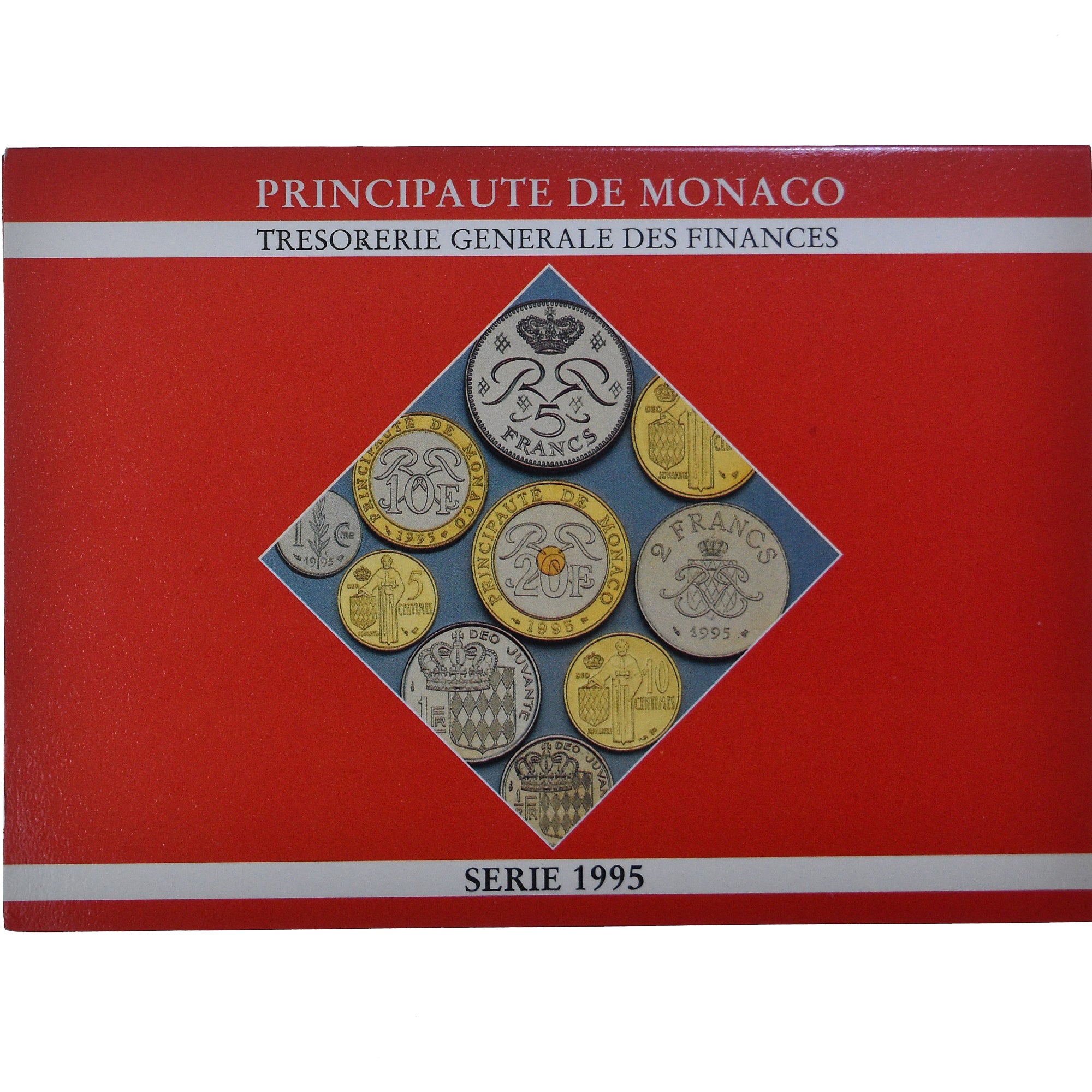 Coin, Monaco, Rainier III, Coffret 1 c. à 20 frs., 1995, Monnaie de Paris