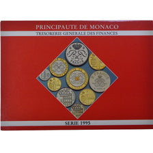 Coin, Monaco, Rainier III, Coffret 1 c. à 20 frs., 1995, Monnaie de Paris