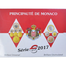 Monaco, Coffret 1c. à 2€, 2017, BU, MS(65-70)