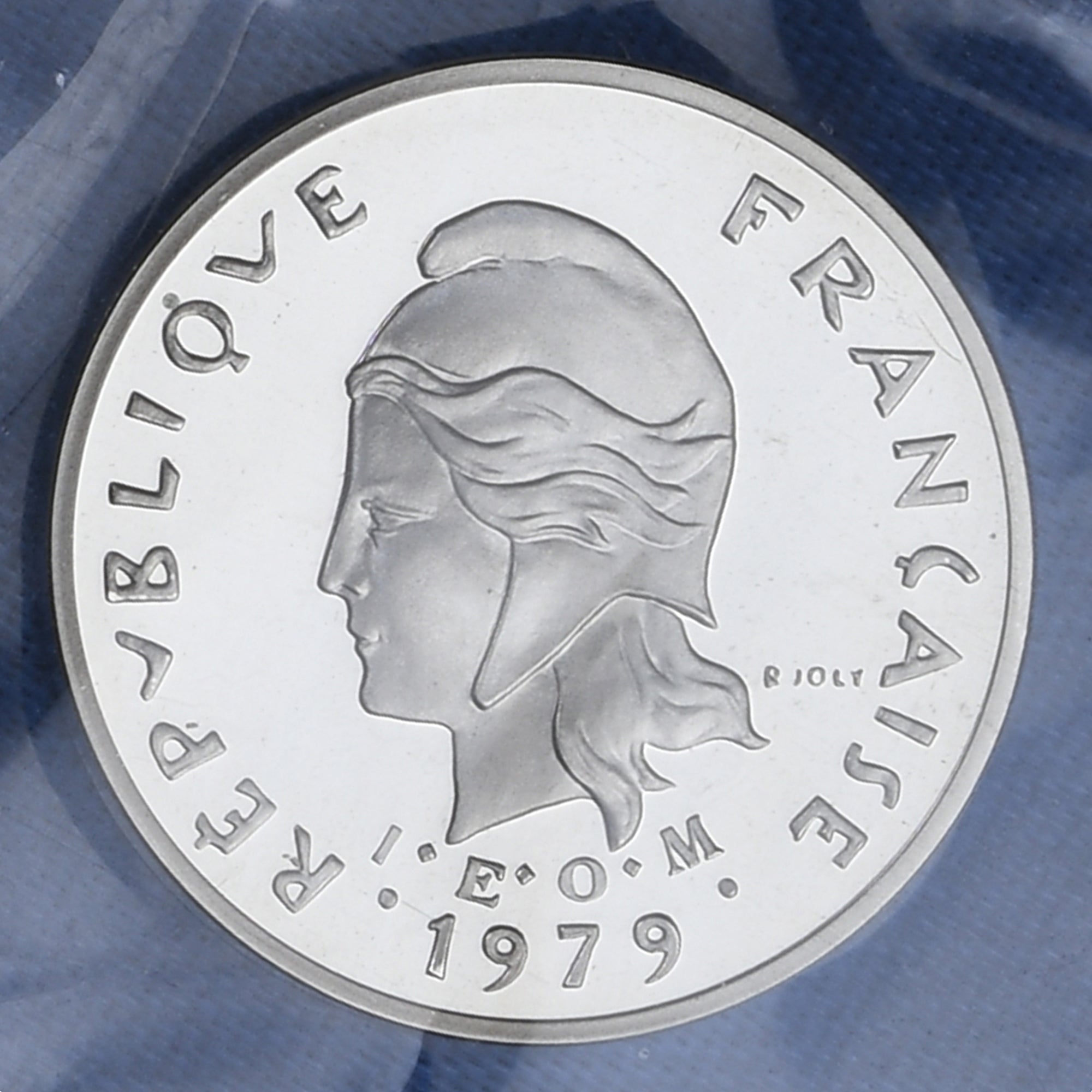 Coin, New Hebrides, 1 Franc, 1979, Paris, Piéfort, MS(65-70), Silver