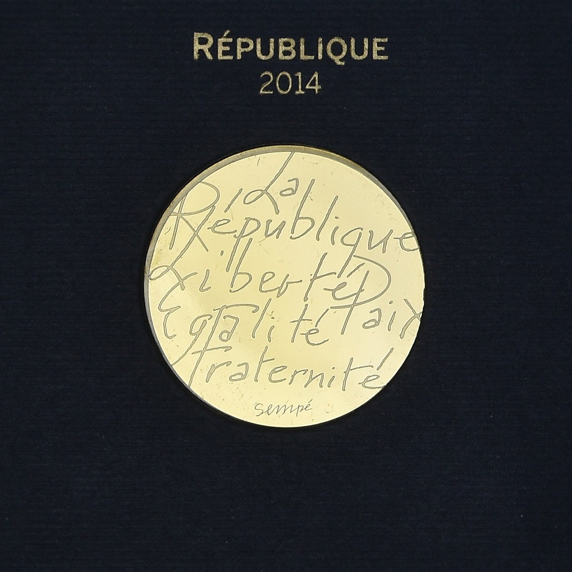 France, 500 Euro, Sempé - Valeurs de la République, 2014, Monnaie de Paris