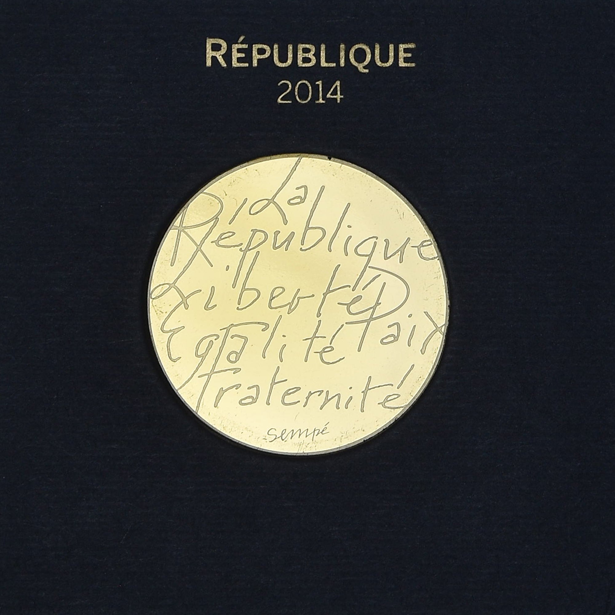 France, 500 Euro, Sempé - Valeurs de la République, 2014, Monnaie de Paris