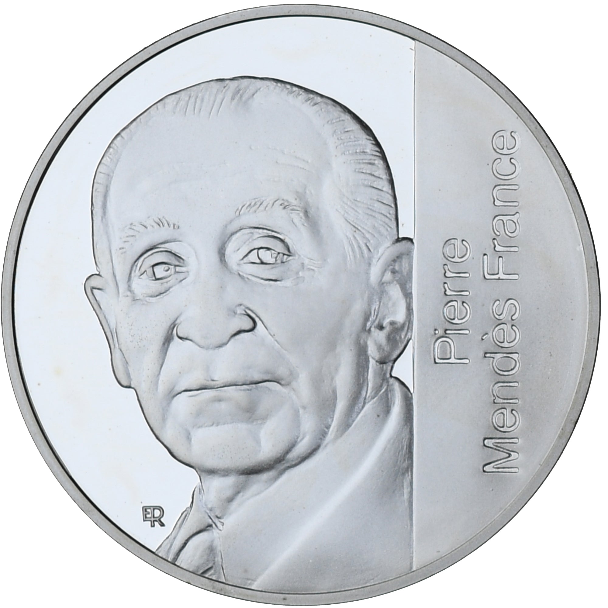 Moneta, Francja, Mendès France, 5 Francs, 1992, Monnaie de Paris, BE