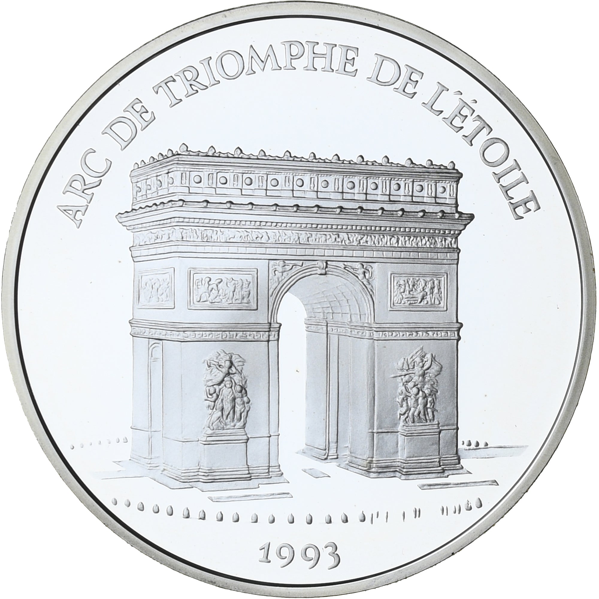 Monnaie, France, Arc de Triomphe, 100 Francs-15 Ecus, 1993, Monnaie de Paris