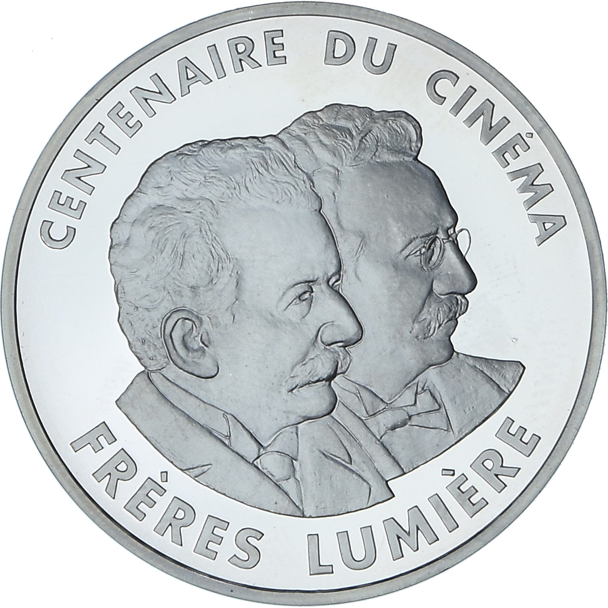Monnaie, France, Frères Lumière, 100 Francs, 1995, Monnaie de Paris, BE, FDC