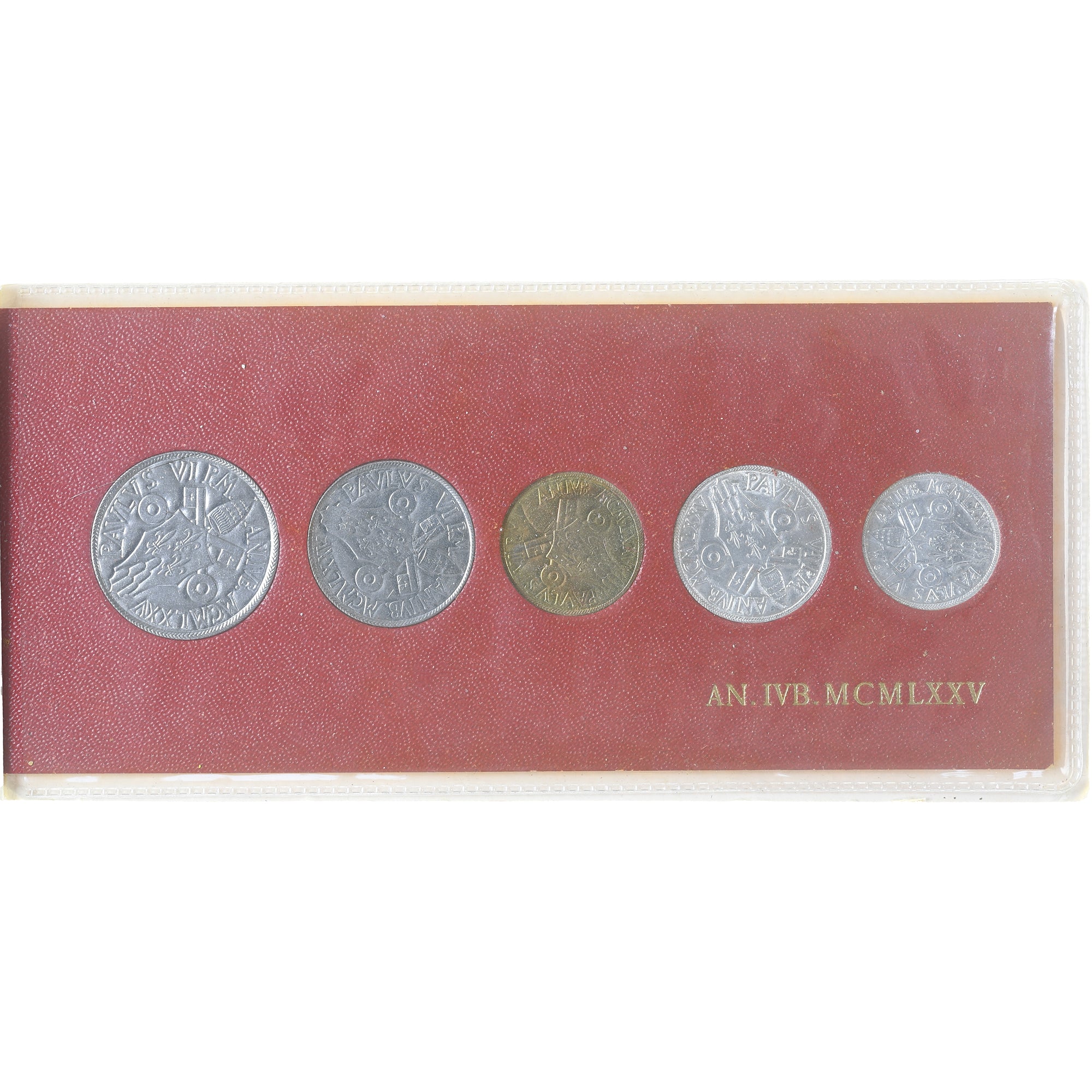 Moneta, Vaticano, Paul VI, Set 5L. - 100L., 1975, Rome, FDC, N.C.