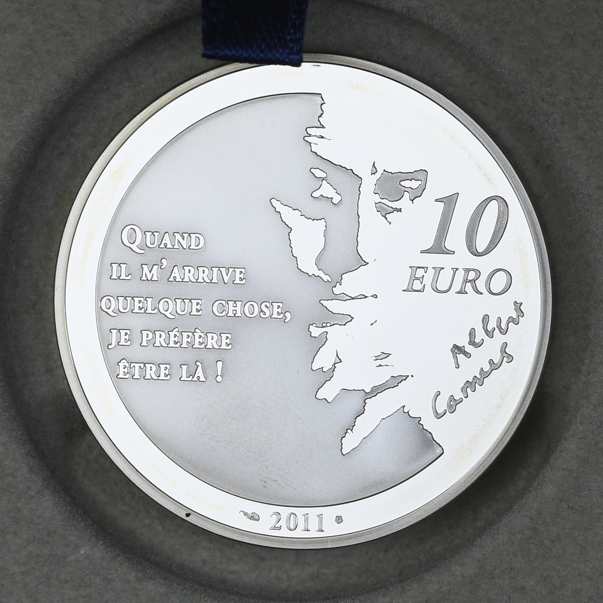 France, 10 Euro, L'Étranger, 2011, Monnaie de Paris, BE, MS(65-70), Silver