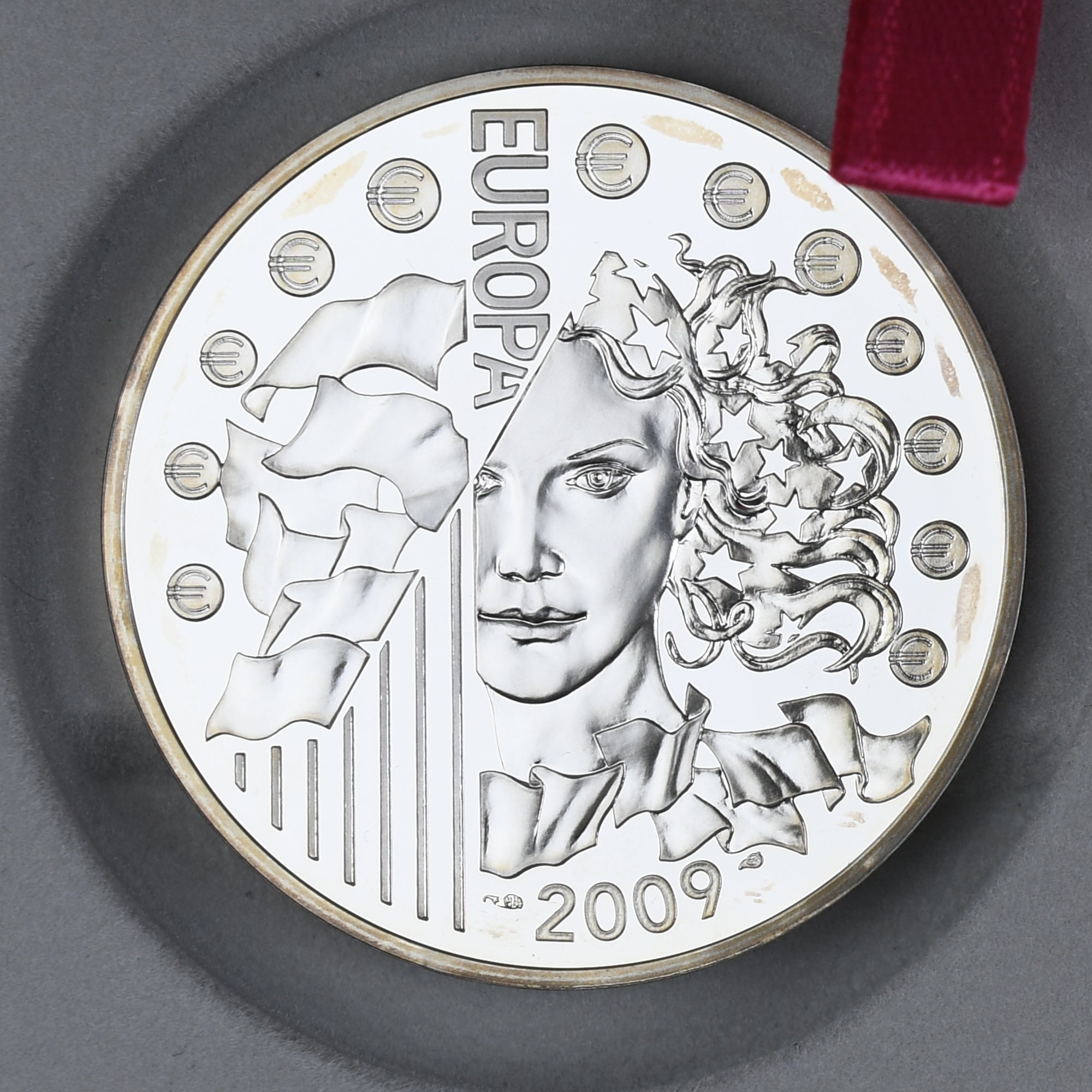 France, 10 Euro, Europa, 2009, Monnaie de Paris, BE, MS(65-70), Silver