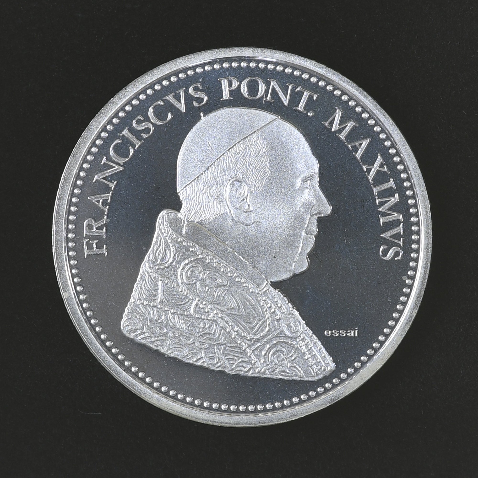 France, Medal, Le Pape François, 2013, MS(65-70), Silver
