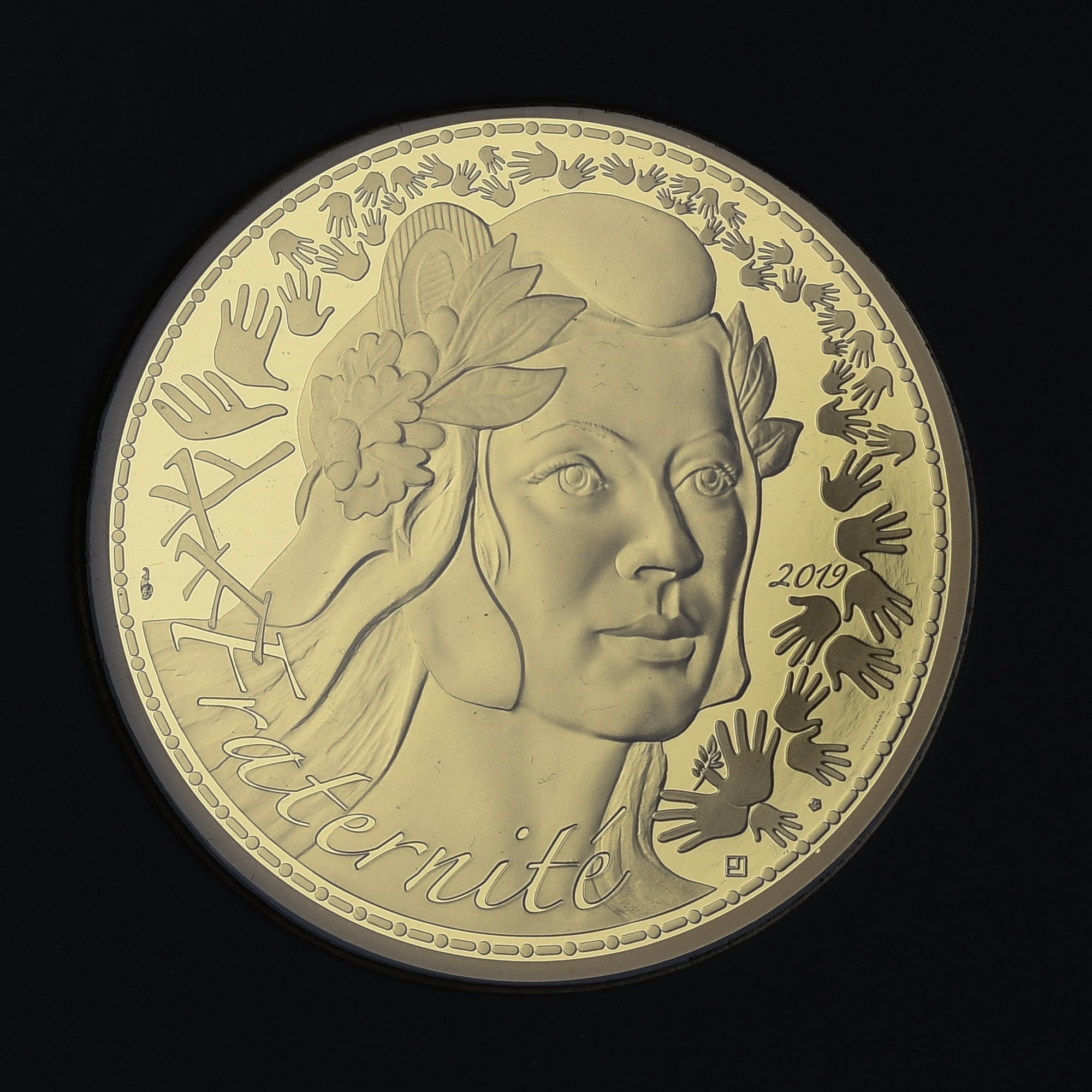 France, 5000 Euro, Marianne, Fraternité, 2019, Monnaie de Paris, BE, FDC, Or