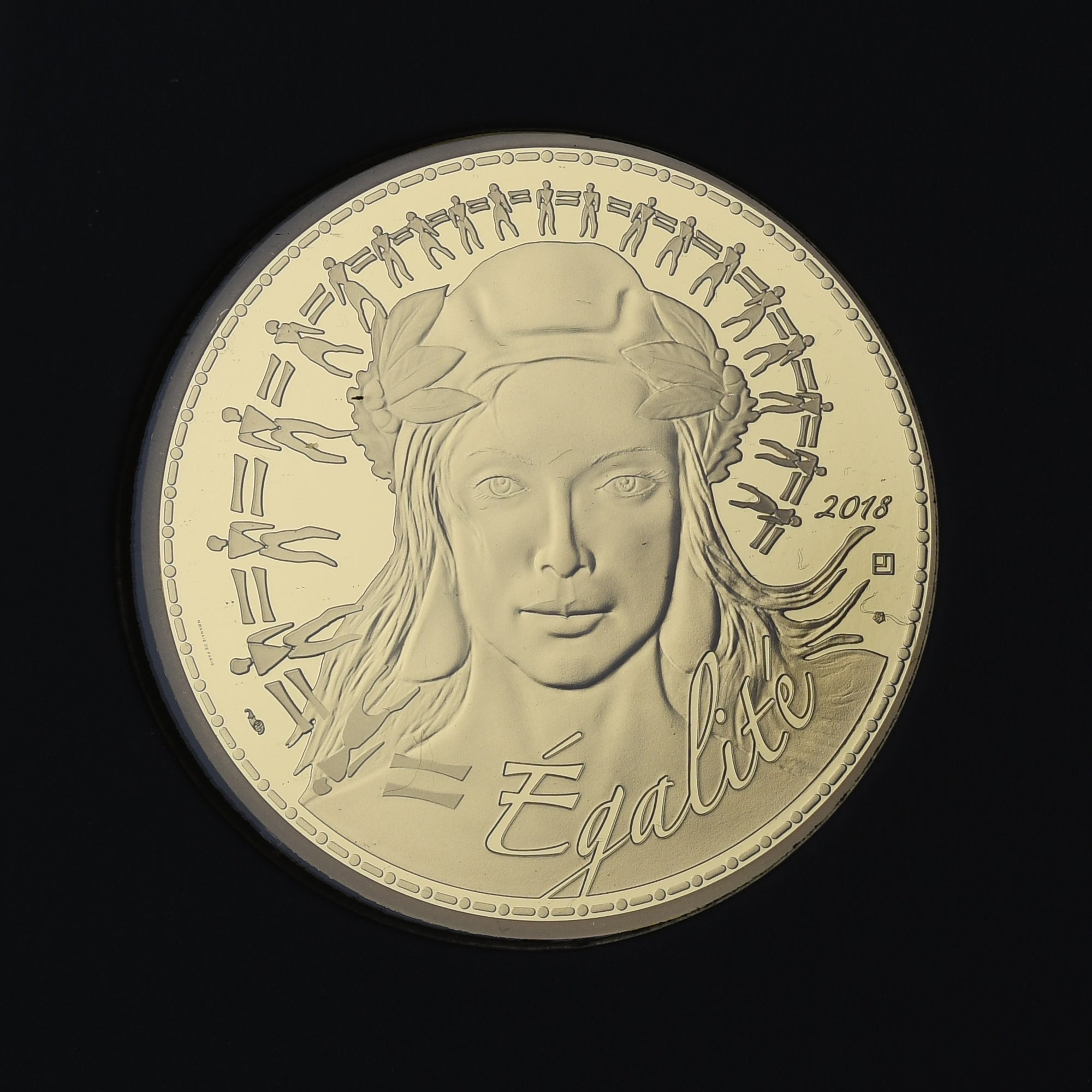 France, 5000 Euro, Marianne, Egalité, 2018, Monnaie de Paris, BE, FDC, Or