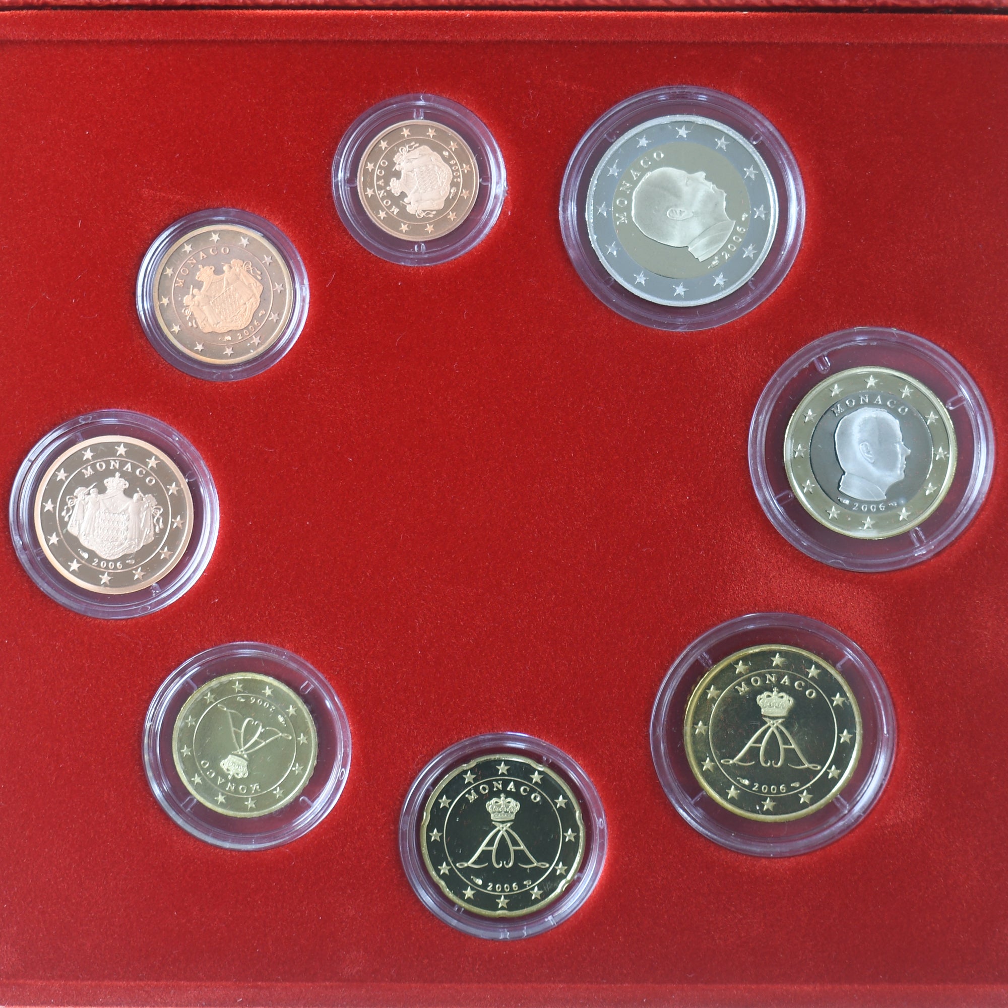 Monaco, Coffret 1c. à 2€, Série Divisionnelle, 2006, Monnaie de Paris, BE