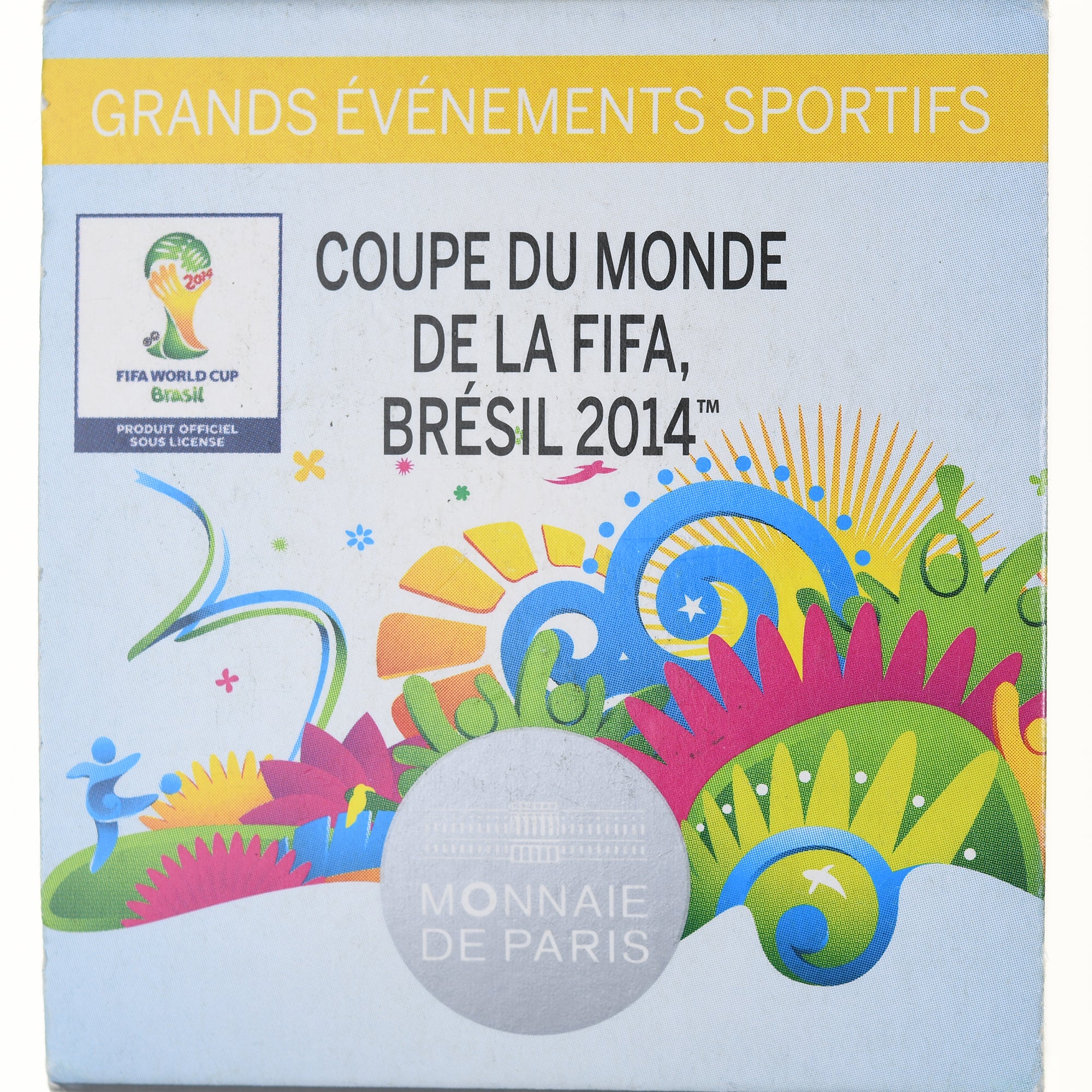 France, 10 Euro, Coupe du Monde FIFA, Brésil 2014, 2014, Monnaie de Paris, BE