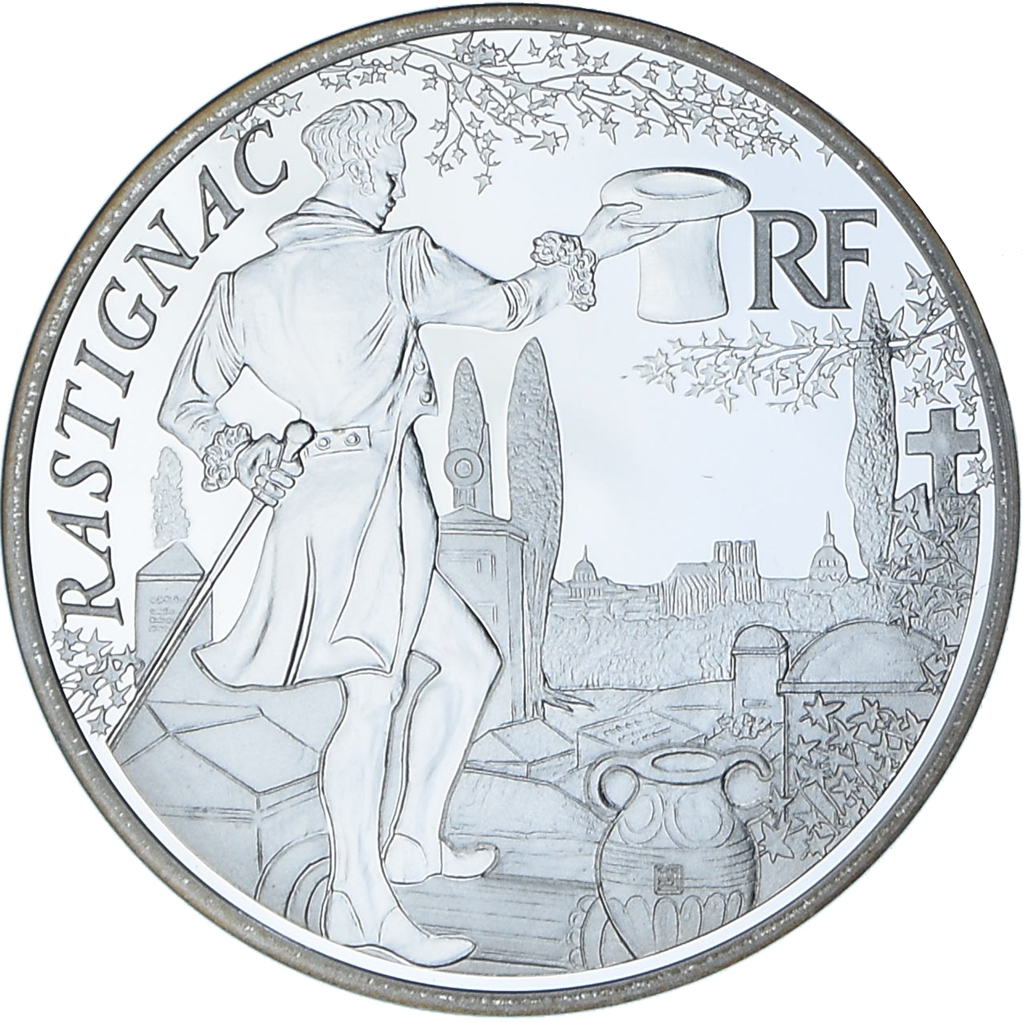 France, 10 Euro, Rastignac, 2014, Monnaie de Paris, BE, MS(65-70), Silver