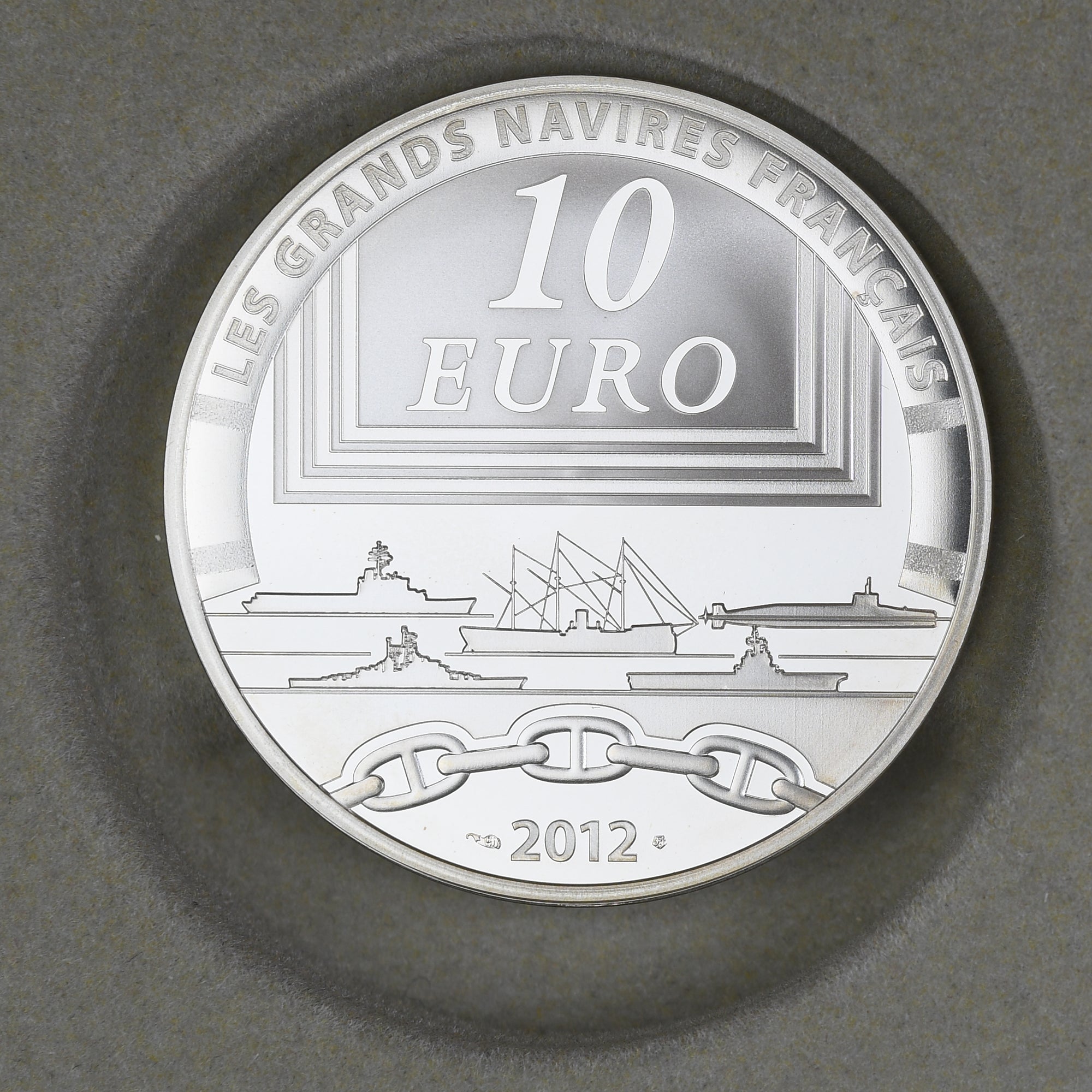França, 10 Euro, La Jeanne d'Arc, 2012, Monnaie de Paris, BE, MS(65-70), Prata