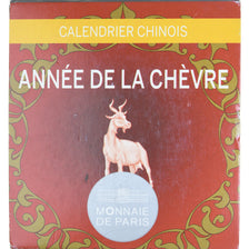 Frankrijk, 10 Euro, Année de la Chèvre, 2015, Monnaie de Paris, BE, FDC