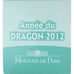 France, 10 Euro, Année du Dragon, 2012, Monnaie de Paris, BE, MS(65-70), Silver