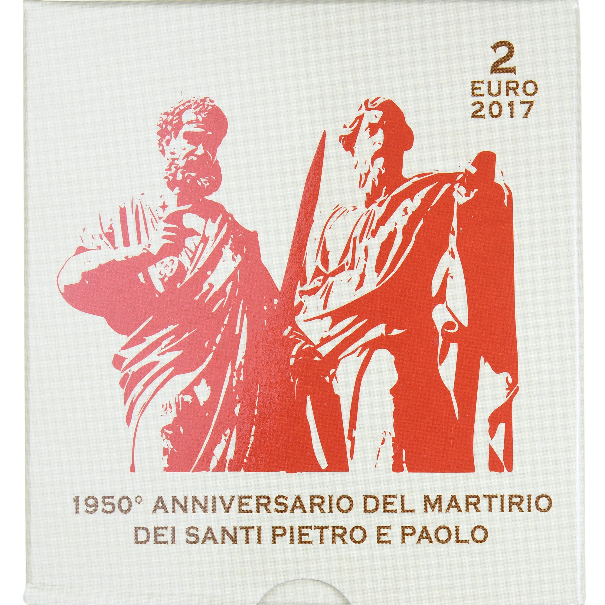 Vatican, 2 Euro, 1950ème anniversaire du martyr des Saints Pierre et Paul