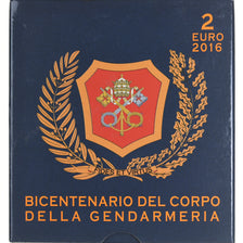 Vaticano, 2 Euro, Bicentenaire de la Gendarmerie du Vatican, 2016, Rome, Proof