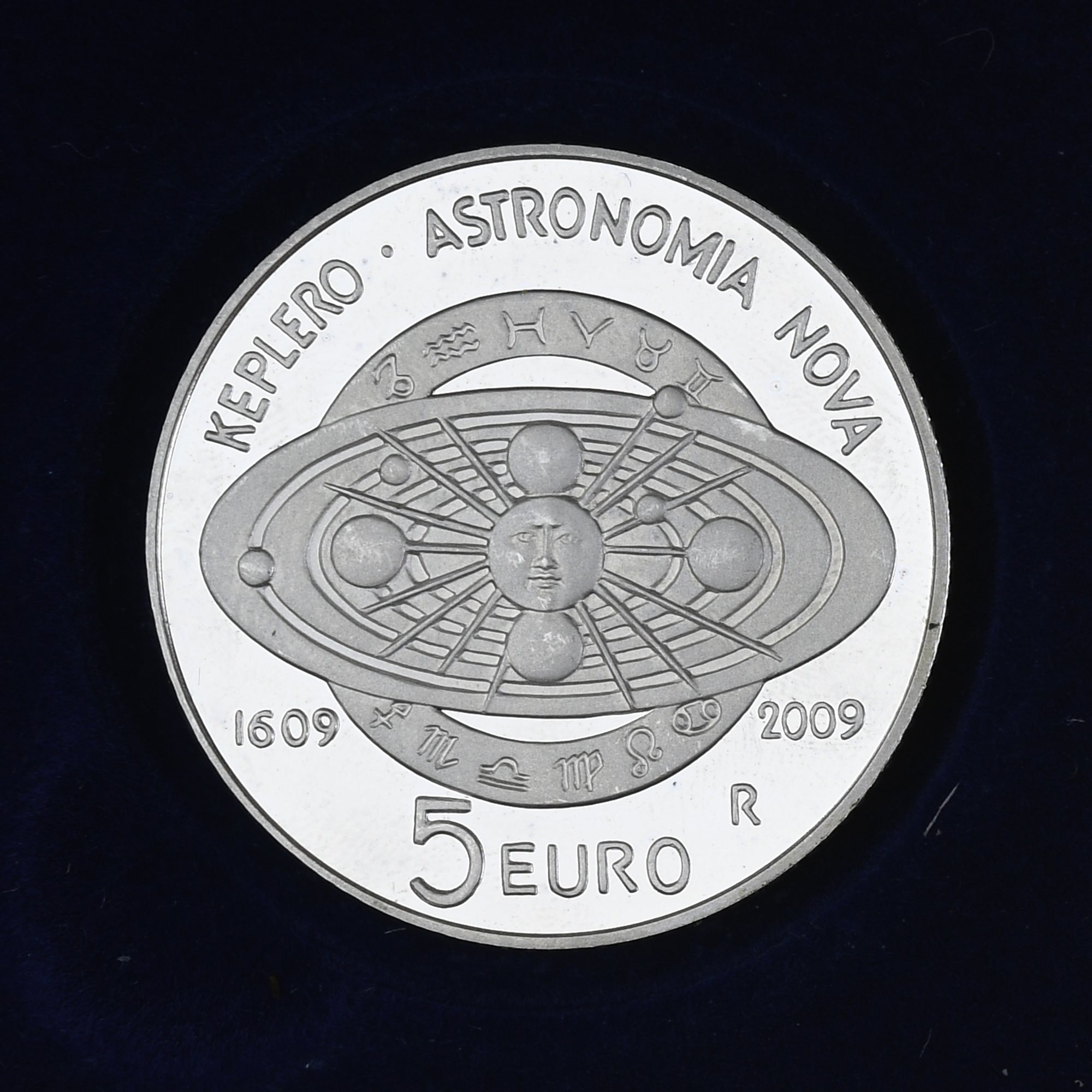 San Marino, 5 Euro, Johannes Kepler, 2009, Proof, MS(65-70), Silver