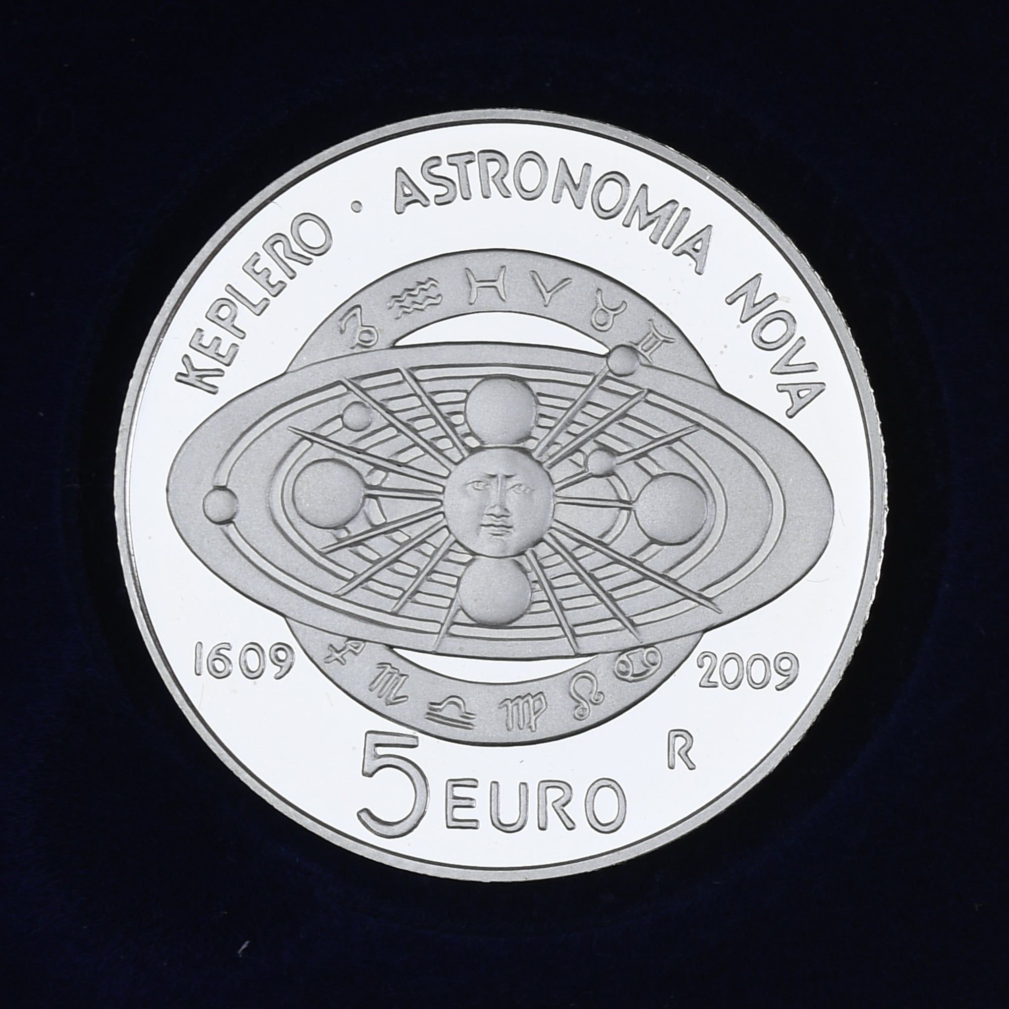San Marino, 5 Euro, Johannes Kepler, 2009, Proof, MS(65-70), Silver