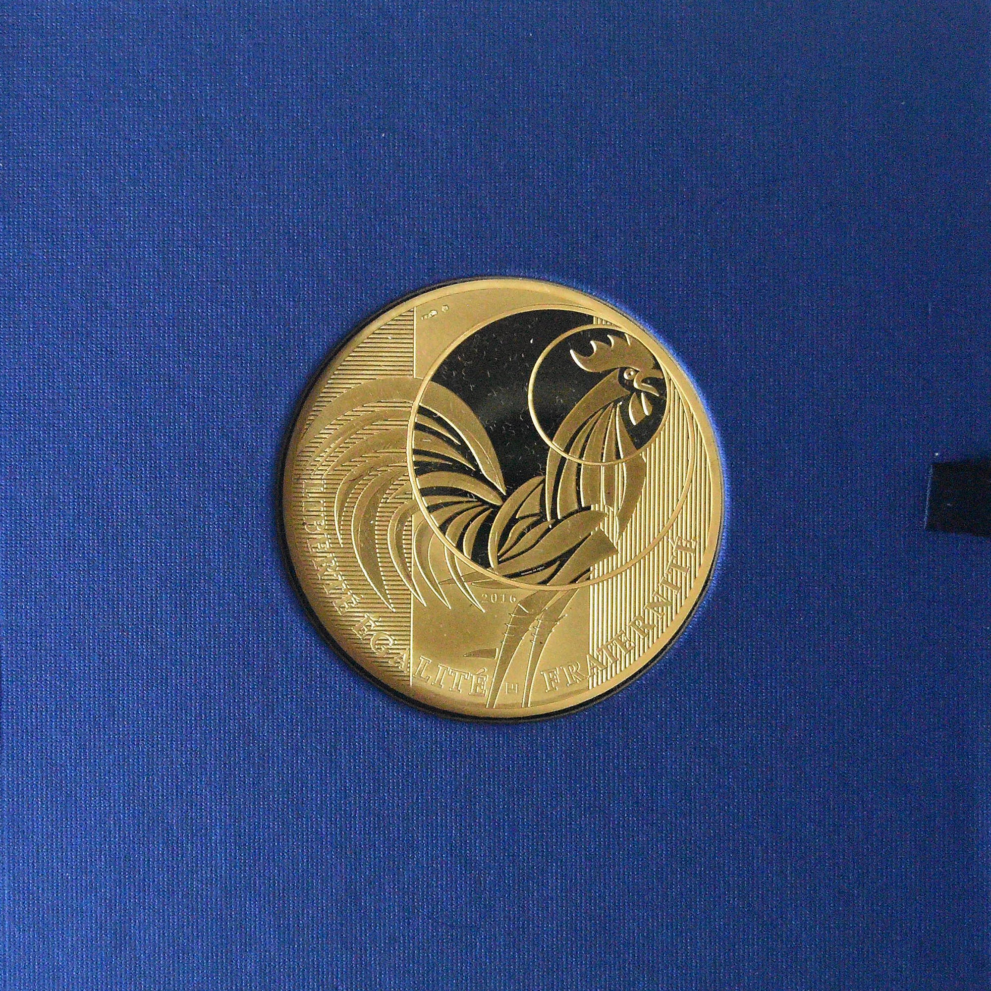 France, 5000 Euro, Coq, 2016, Monnaie de Paris, Proof / BE, FDC, Or