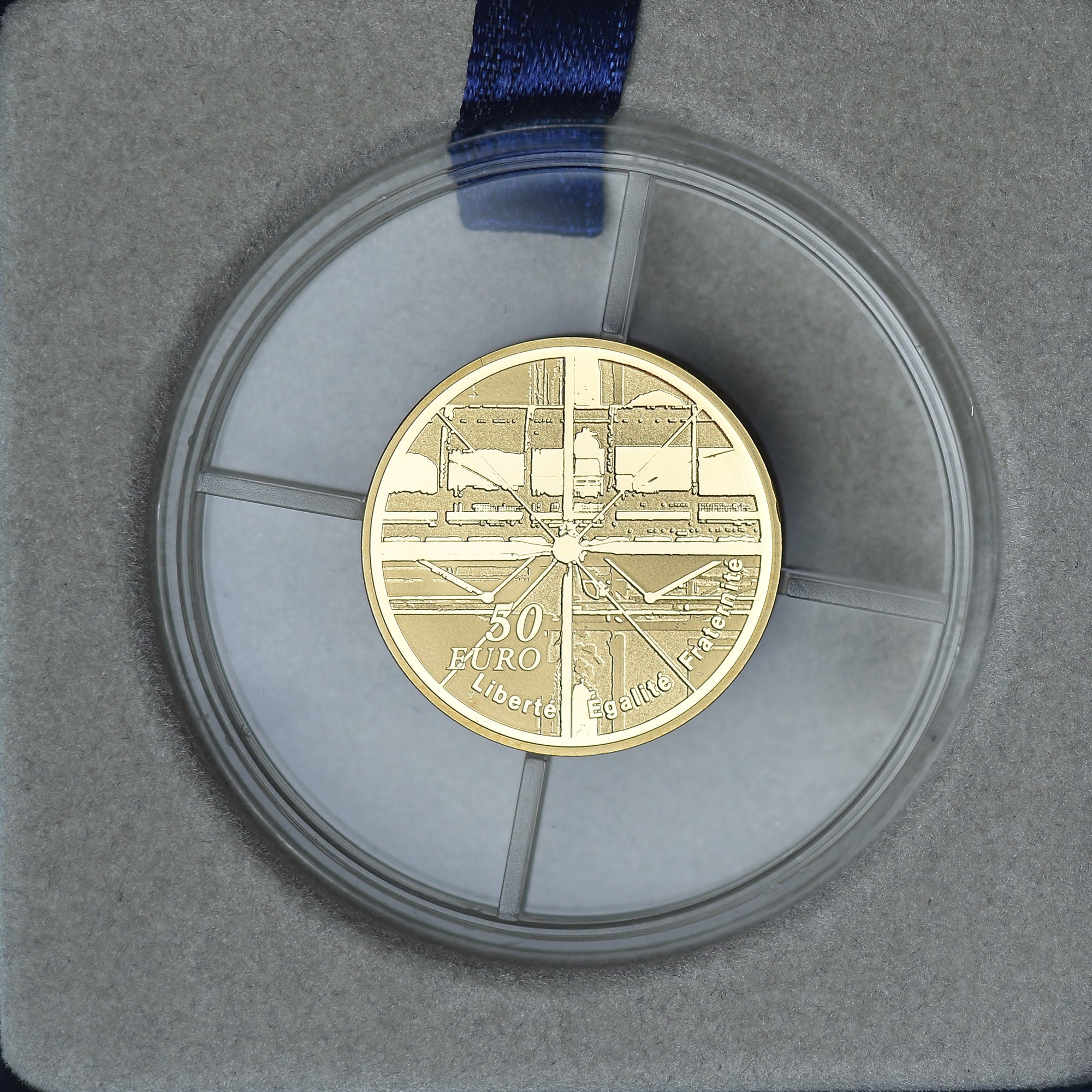 France, 50 Euro, Centre Georges Pompidou, 2010, Monnaie de Paris, Proof / BE
