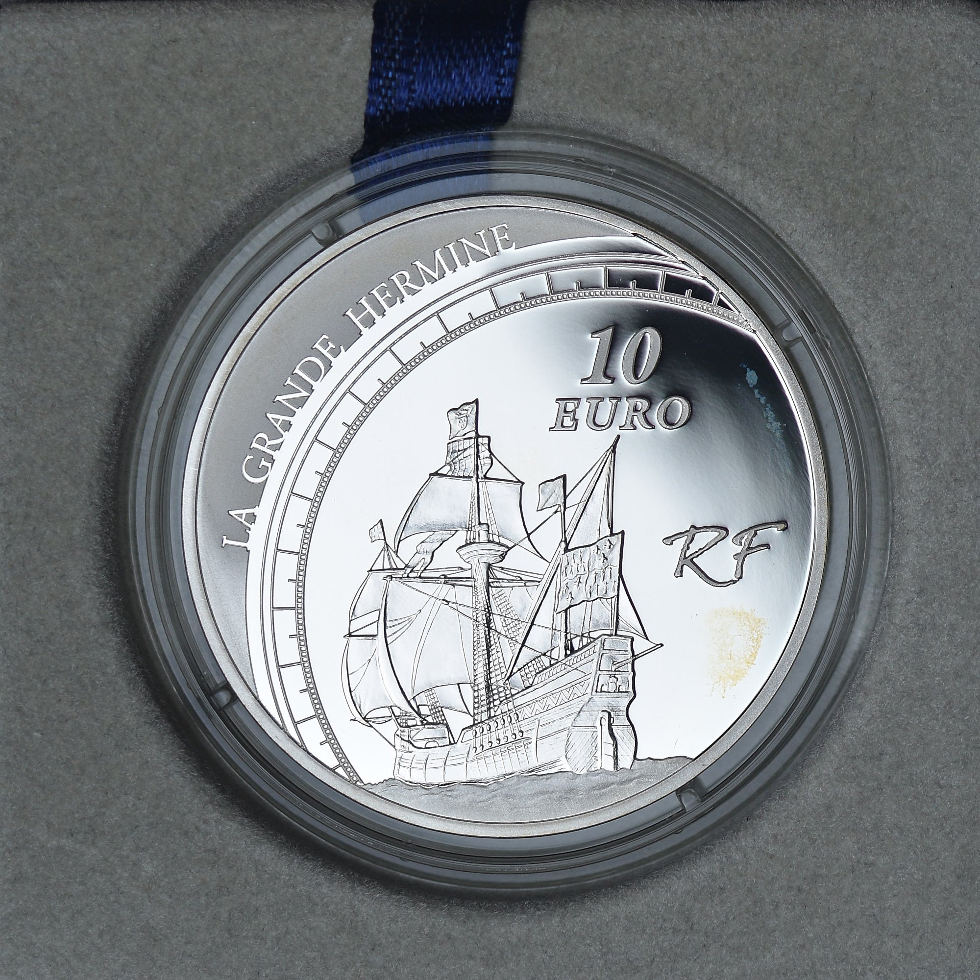 France, 10 Euro, Jacques Cartier, 2011, Monnaie de Paris, Proof / BE, MS(65-70)