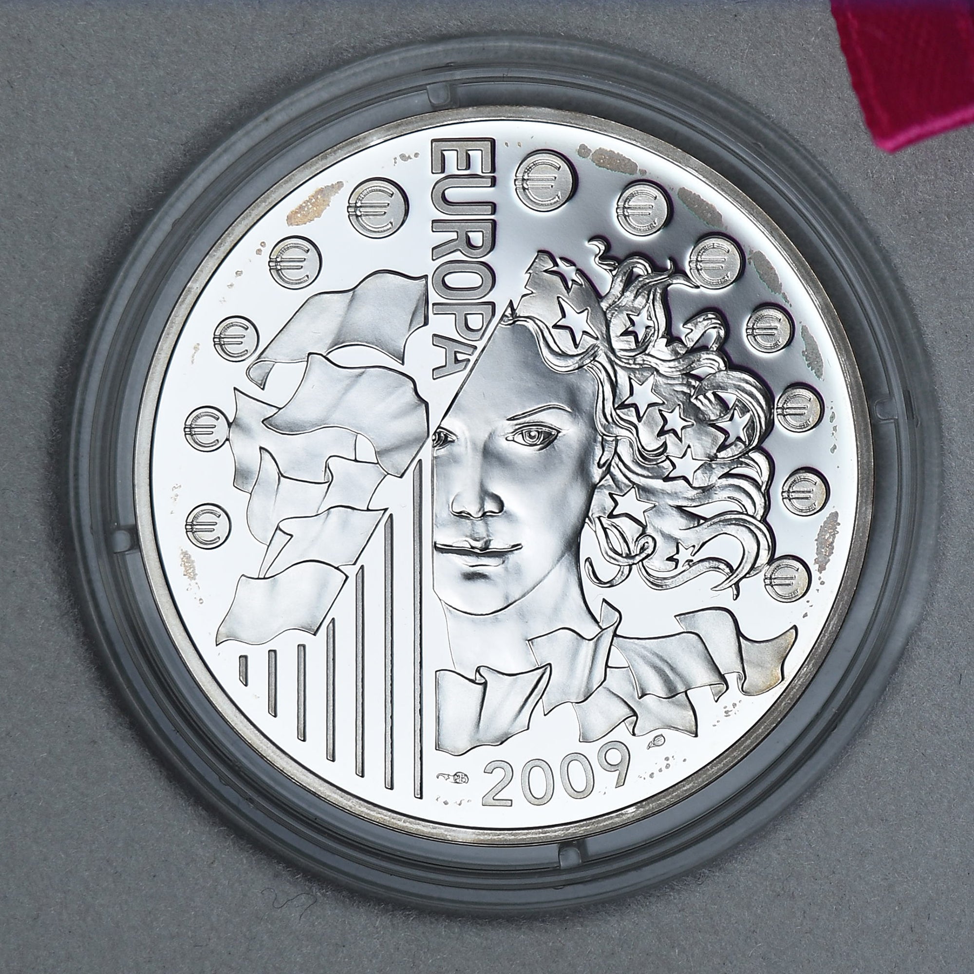 France, 10 Euro, Europa, 2009, Monnaie de Paris, Proof / BE, MS(65-70), Silver